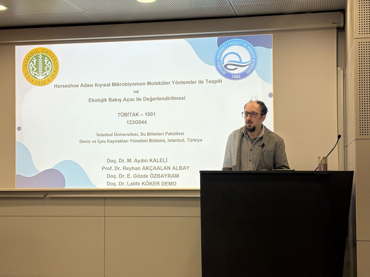 aquaticlimnist's tweet photo. Doç. Dr. Aydın Kaleli @kaleliayd 9. Ulusal Antarktika Bilim Seferi’nde yaptığı çalışmalarla ilgili fakültemizde @iusubilimleri seminer verdi. https://t.co/5sbcLi5XLt