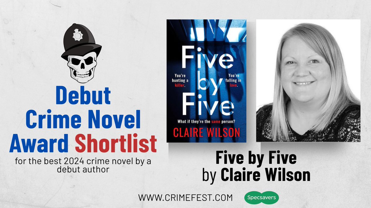 We're so delighted that #FivebyFive by <a href="/ByClaireWilson/">Claire Wilson</a> has been shortlisted for the Debut Crime Novel Award by <a href="/CrimeFest/">CrimeFest</a>!  
#CrimeFestAwards