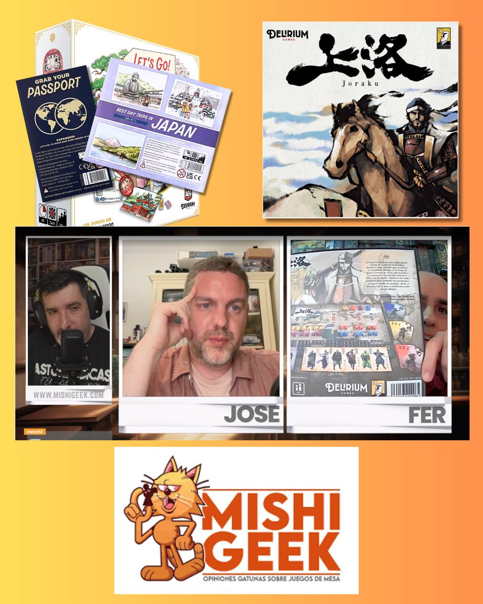 Delirium Games (@games_delirium) on Twitter photo Ayer, en directo con <a href="/MishiGeek/">Mishi Geek</a>, respondimos finalmente dos de las preguntas que más nos han hecho nuestros seguidores; confirmamos las expansiones de Let's Go to Japan! y ¡una reedición limitada de Joraku, que estará disponible en ferias y "Plaza" en los próximos meses! 🏯 Ayer, en directo con <a href="/MishiGeek/">Mishi Geek</a>, respondimos finalmente dos de las preguntas que más nos han hecho nuestros seguidores; confirmamos las expansiones de Let's Go to Japan! y ¡una reedición limitada de Joraku, que estará disponible en ferias y "Plaza" en los próximos meses! 🏯