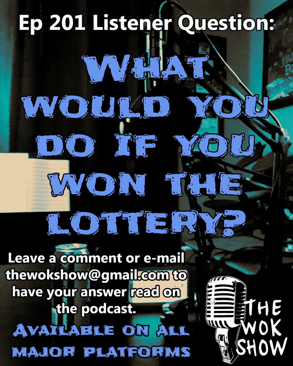 thewokshow's tweet image. Get creative with this one! Leave your answers in the comment section or email them to thewokshow@gmail.com. I'll read them on Episode 201 of The Wok Show. #listenerquestion #participation #thewokshow