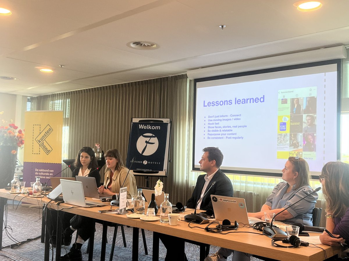 kiefte's tweet photo. @kunstenbond #ZZAP (Polen) en #ScenOchFilm (Zweden) delen strategieën, werkwijze en tips rondom communicatie en social media @fiaactors.bsky.social https://t.co/UCdQDdz6rm