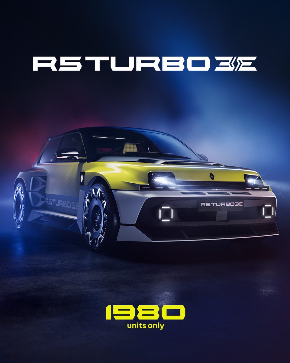 Will you be one of those 1,980? 
Renault are ONLY producing 1,980 R5 Turbo models! Priced at around £135,000!