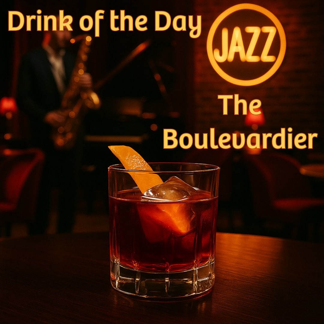 RealBarBook's tweet image. 🥃 Drink of the Day: Boulevardier
April 30, 1941 — Charlie Parker lays down his first Decca solos.
On #InternationalJazzDay, sip something bold, smooth &amp;amp; bittersweet—just like a Bird tune.
#Boulevardier #DrinkOfTheDay #Jazz #CharlieParker #TheBarBook