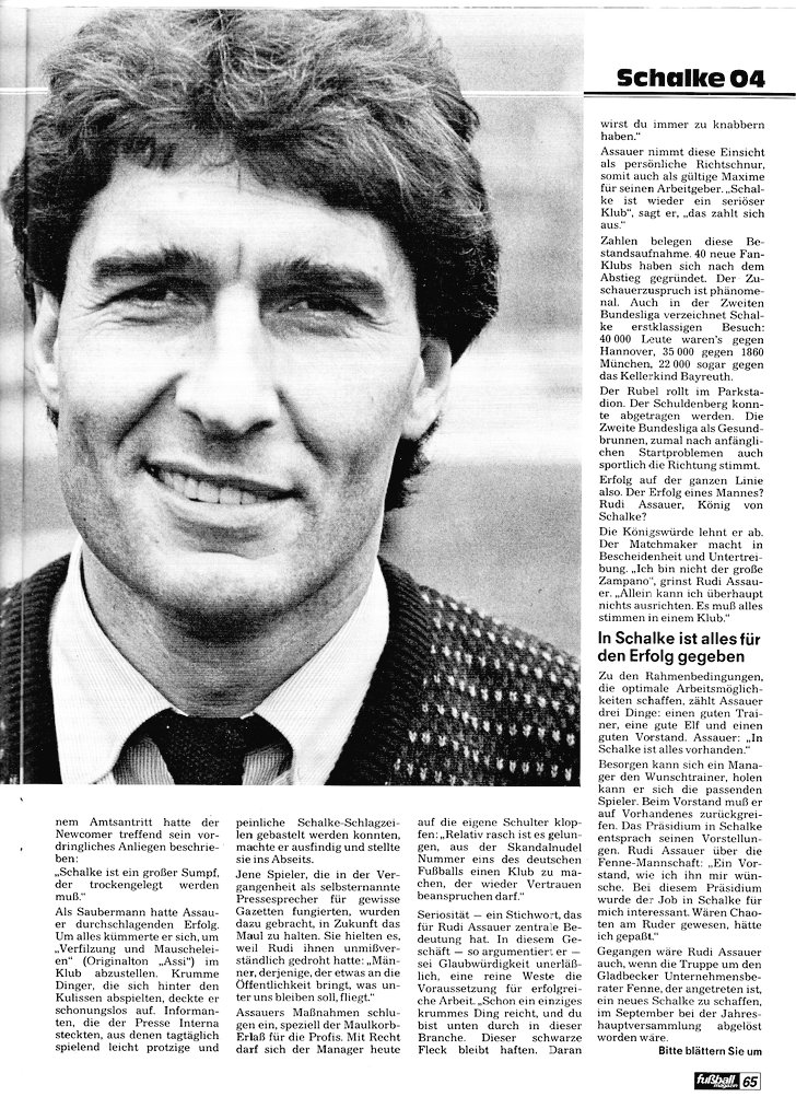 kicker_fuma's tweet photo. "Rudi Assauer - Ein Mann für alle Fälle"
(Aus: Fuma Januar/Februar 1982)
#assauer #s04 #svw #bvb #assi #botd #happybirthday https://t.co/ND807ZEs8W