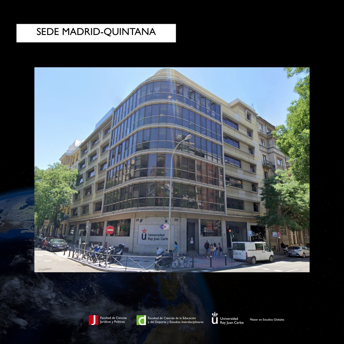 eeglobales_urjc's tweet photo. 📍 El Máster en Estudios Globales se estudia en pleno centro de Madrid: Campus URJC – Sede de Quintana.
Un lugar conectado, cultural y perfecto para pensar el mundo.
🎓 Modalidad presencial | Inicio: septiembre 2025
#MasterURJC #EstudiosGlobales #MadridGlobal #RRII https://t.co/dU1oaFfmlr