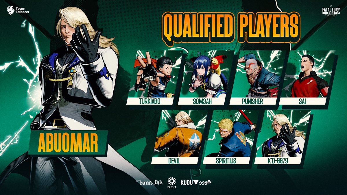 — النهائيات قربت، وهذولا هم نخبة التصفيات
واحد منهم بيصير لاعب رسمي في فالكونز! 🏆

موعدنا يوم الجمعة ونشوف مين لاعبنا الجديد ⏳