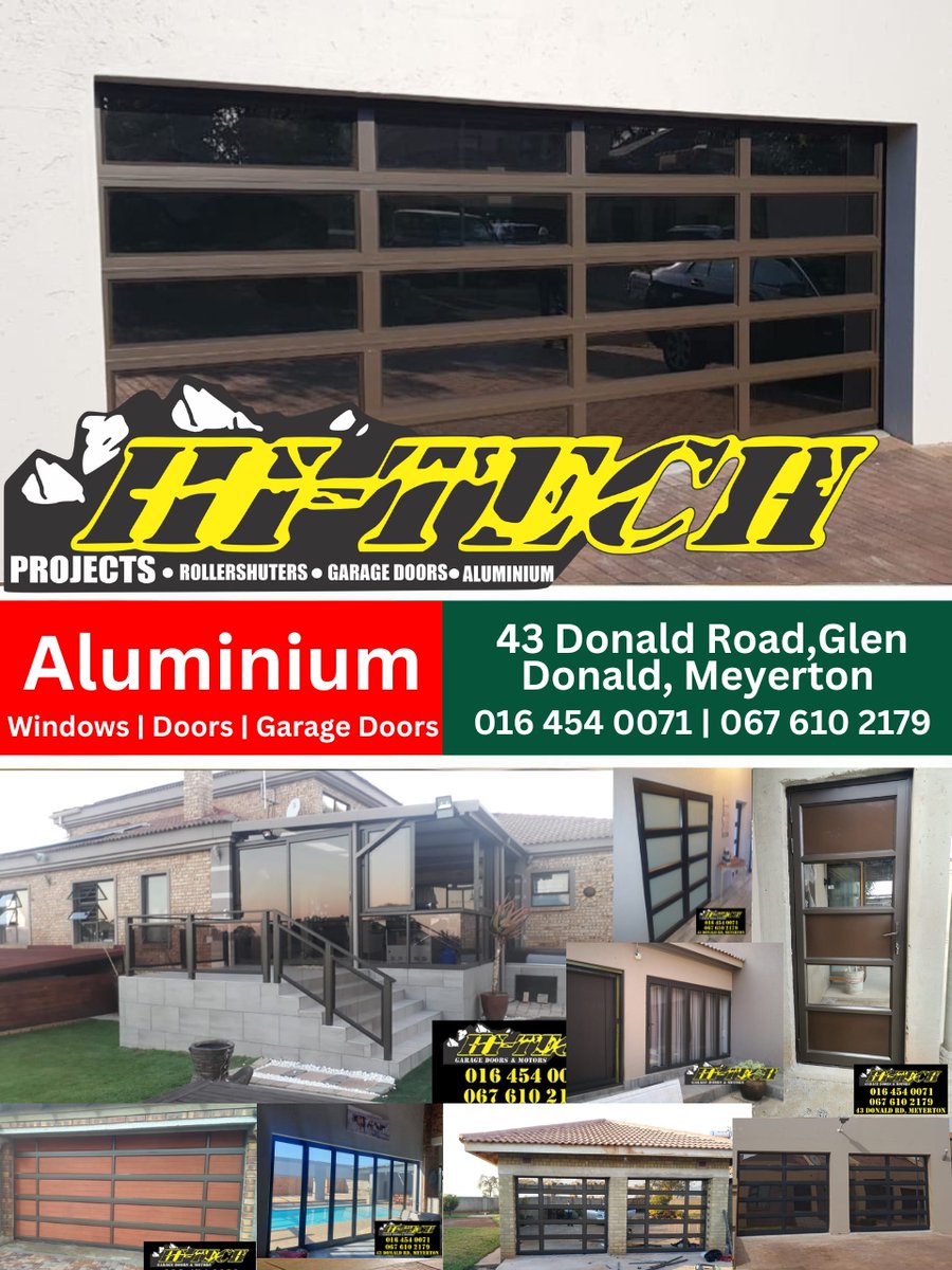 Hi_Techproject's tweet image. 🚪 GARAGE DOORS SPECIALS! 🚪Top quality, sleek designs & unbeatable prices! 💥 📞 016 454 0071 / 067 610 2179 – CALL NOW!
#GarageDoors #HomeUpgrade #SecureYourSpace #WowSpecials #MzanziDeals #GarageGoals #RenovationDeals #SAHomeImprovement #LocalBusinessSA #fypシ #foryourpage