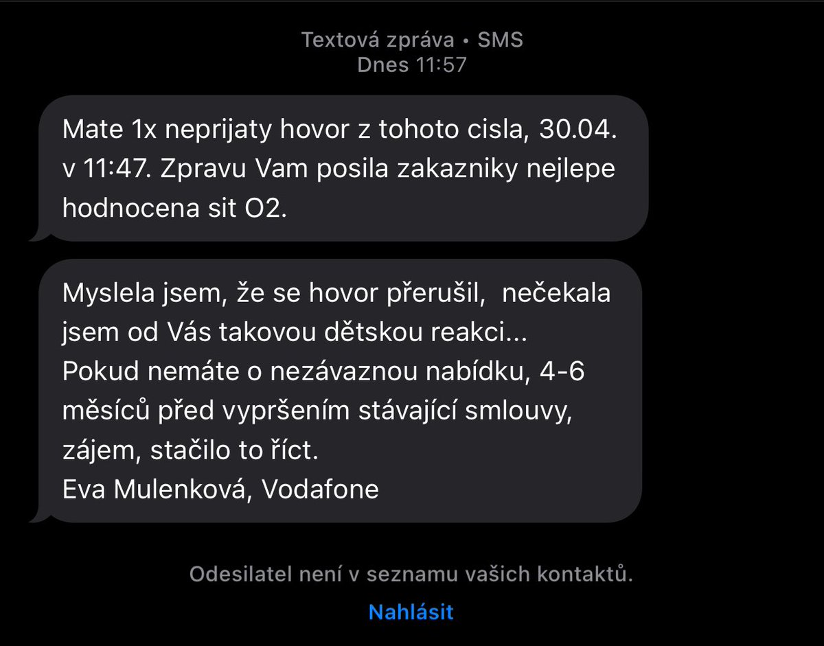 Eva z Vodafone asi ještě neví, že tuto sezónu se odmítá.