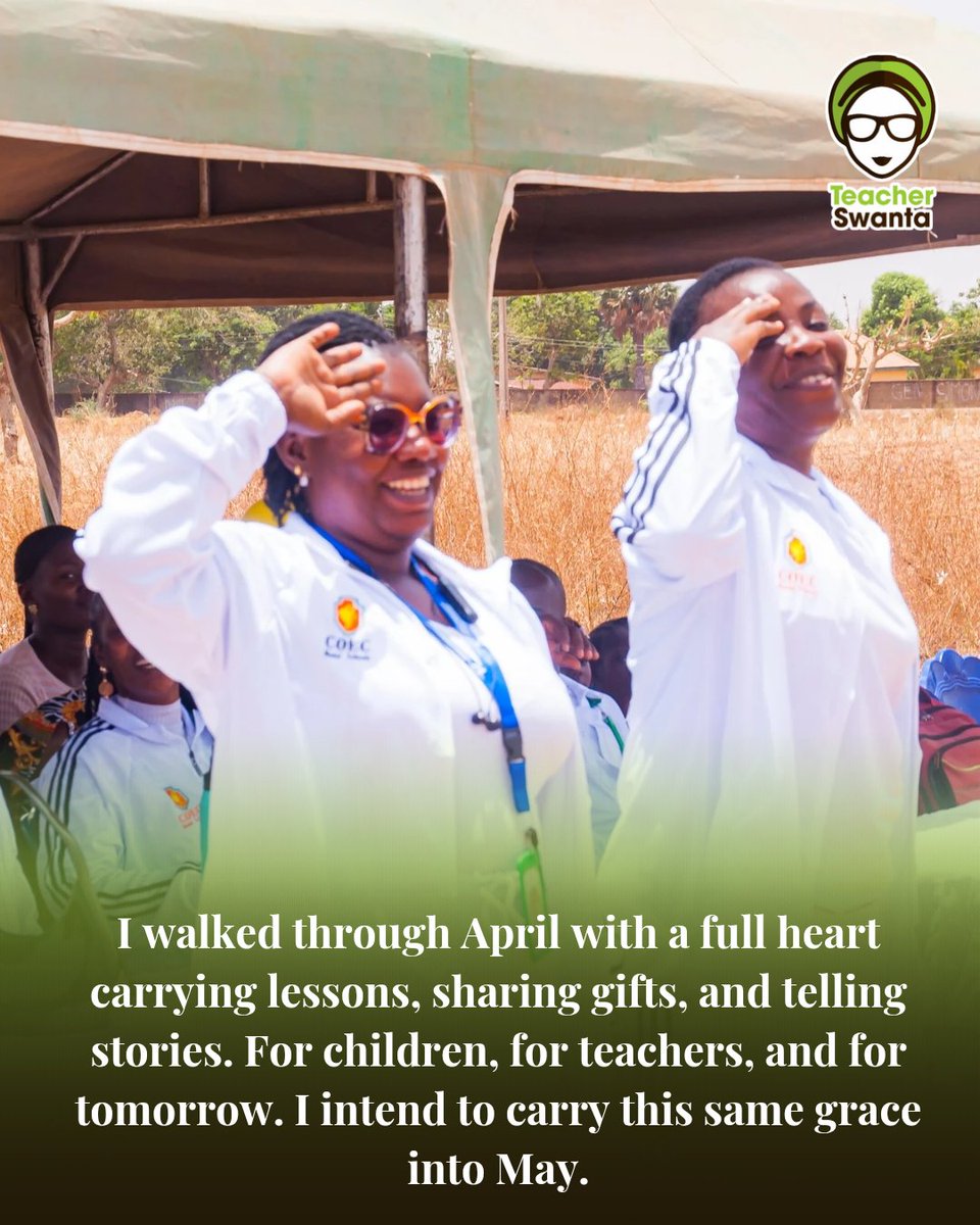 This month... I showed up. 

I laboured in love.

I stayed faithful to the call. I carried the weight and still found joy in the little wins.

So here’s to May - Not a new chapter, but a deeper one.

Tr. Swanta ©️30.04.2025
#teacherswanta #reflectivewednesday #faithinaction