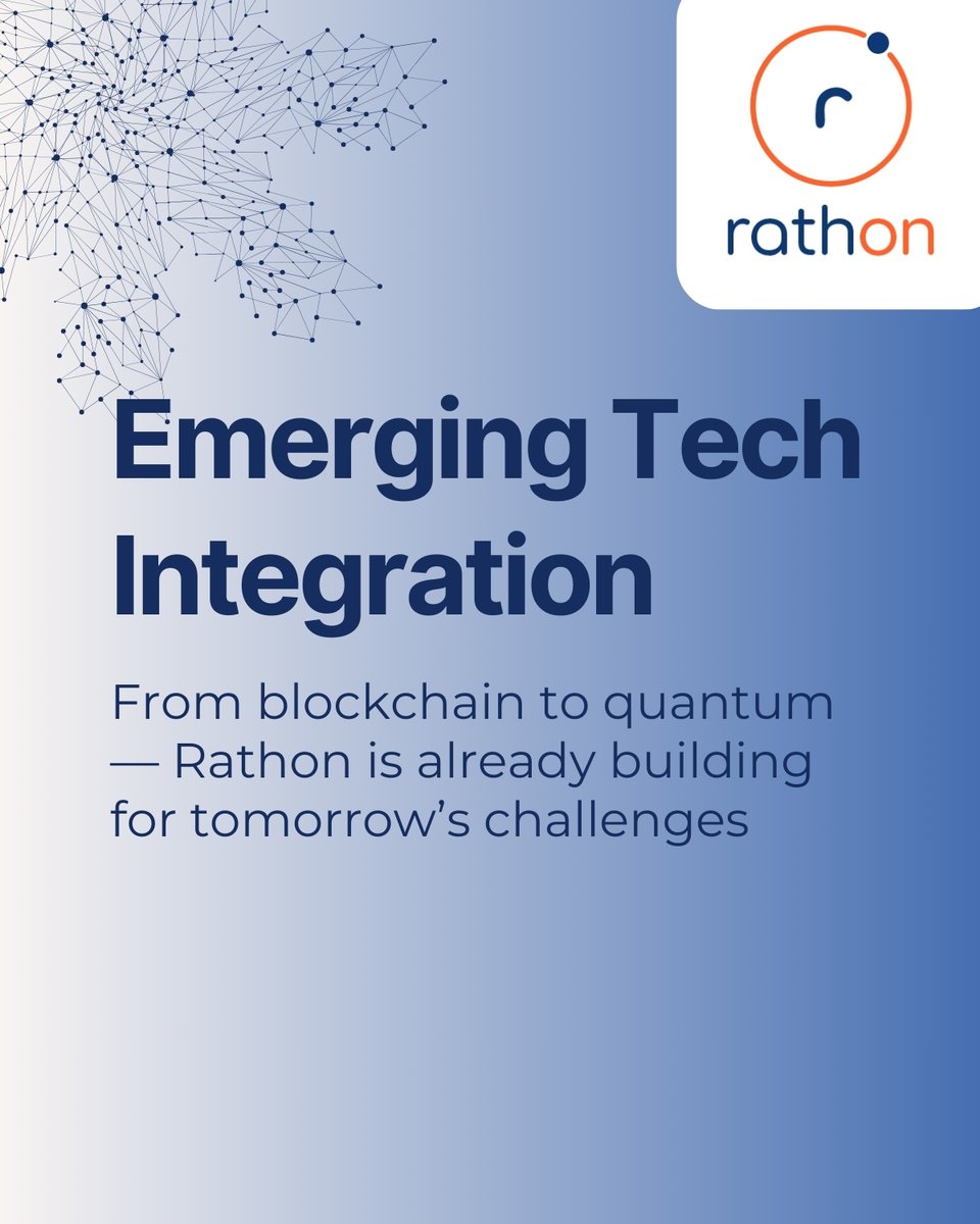 RathonAI's tweet photo. Quantum. Blockchain. AI.
We don’t integrate trends — we anticipate them.
#EmergingTech #RathonAI https://t.co/cQyl18N4p8