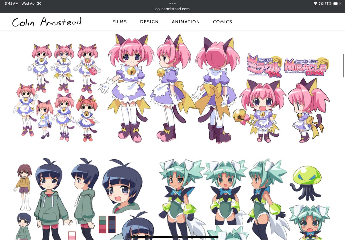 <a href="/colinarmis/">Colin</a> miracle chan is so cute i like the fact that as her normal self pink is the color she wears under the hoodie and as a magical girl pink is the farthest and most visible part of her design. like showing a more outward presentation of gender…..ough so peak