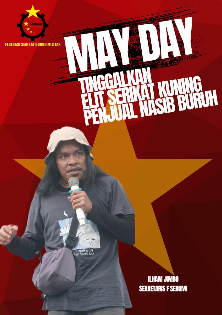 FSebumi's tweet image. MAY DAY SEBAGAI HARI PERLAWANAN :

BURUH DAN RAKYAT MELAWAN PENGHIANATAN ATAS CITA-CITA KEMERDEKAAN BANGSA INDONESIA. 

#MayDay2025 
#hariburuhsedunia 
#monas 
#satumei 
#jakarta