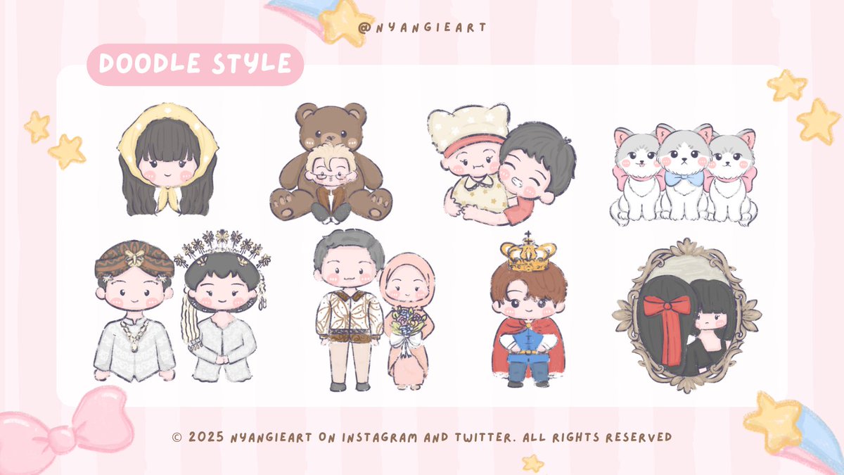 nyangieart's tweet photo. — help rt please? thank you 🐈‍⬛‧₊˚ ⋅

nyangieart is open for custom commissions! aku menawarkan commis chibi, layout dan berbagai design lainnya ♡ jika berminat atau ingin tanya-tanya terlebih dahulu bisa hubungi aku lewat dm / wa yaa! 💗‧₊˚

#zonauang #zonaba https://t.co/Bcfce6WLsd