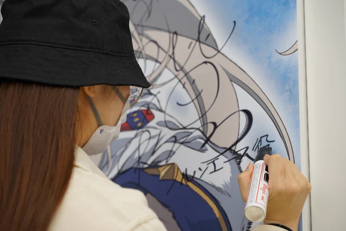 #アニメイト名古屋店 様に行ってきました#シングレ チームでサインを入れさせて頂きました#高柳知葉 さん#瀬戸桃子 さん#大空直美 さん#渋谷彩乃 さんお立ち寄りの際にはぜひチェックしてみてください!東海エリアでコラボ開催中の各種イベントもお見逃しなく#アニメウマ娘 