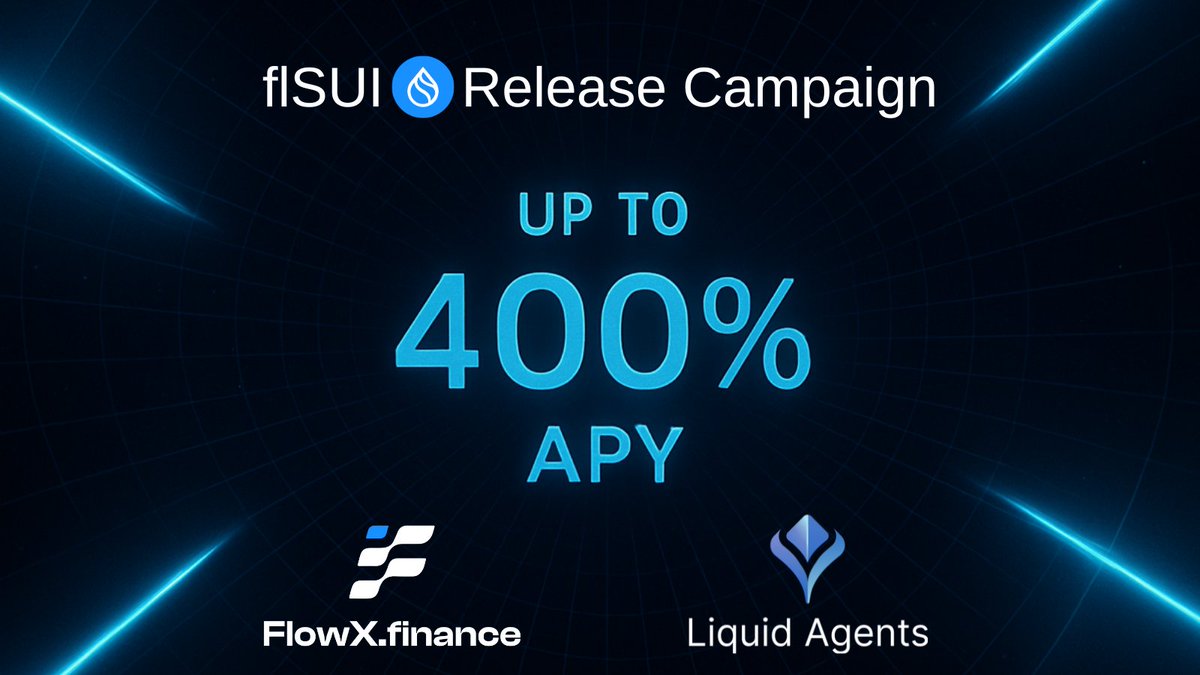Liquid Agents 💧 LSTs + AI Agents on Sui (@liqaglst) on Twitter photo 🔥A supercharged LST play on SUIEarn up to 400% APY with $flSUI ($SUI LST) on <a href="/FlowX_finance/">FlowX Finance 🦓</a>.
1️⃣ Stake $SUI via <a href="/LiqAgLST/">Liquid Agents 💧 LSTs + AI Agents on Sui</a> or @SpringSui_
2️⃣ Get $flSUI — HODL or LP for max rewards
🚀 Real yield. Real opportunity. Early advantage.
Start here: getflsui.liq.ag 🔥A supercharged LST play on SUIEarn up to 400% APY with $flSUI ($SUI LST) on <a href="/FlowX_finance/">FlowX Finance 🦓</a>.
1️⃣ Stake $SUI via <a href="/LiqAgLST/">Liquid Agents 💧 LSTs + AI Agents on Sui</a> or @SpringSui_
2️⃣ Get $flSUI — HODL or LP for max rewards
🚀 Real yield. Real opportunity. Early advantage.
Start here: getflsui.liq.ag