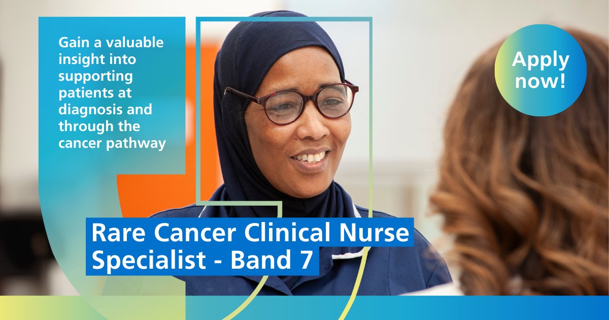 Careers at Gloucestershire Hospitals (@gloshos_careers) on Twitter photo This is an exciting opportunity for a Clinical Nurse Specialist to join the Rare Cancer team <a href="/gloshospitals/">Gloucestershire Hospitals NHS Foundation Trust</a> who shares our vision to provide consistently outstanding care and service to our patients.
📅 Job closes: 19 May
Read more and apply now ➡️ ow.ly/jC7O50VKnae This is an exciting opportunity for a Clinical Nurse Specialist to join the Rare Cancer team <a href="/gloshospitals/">Gloucestershire Hospitals NHS Foundation Trust</a> who shares our vision to provide consistently outstanding care and service to our patients.
📅 Job closes: 19 May
Read more and apply now ➡️ ow.ly/jC7O50VKnae