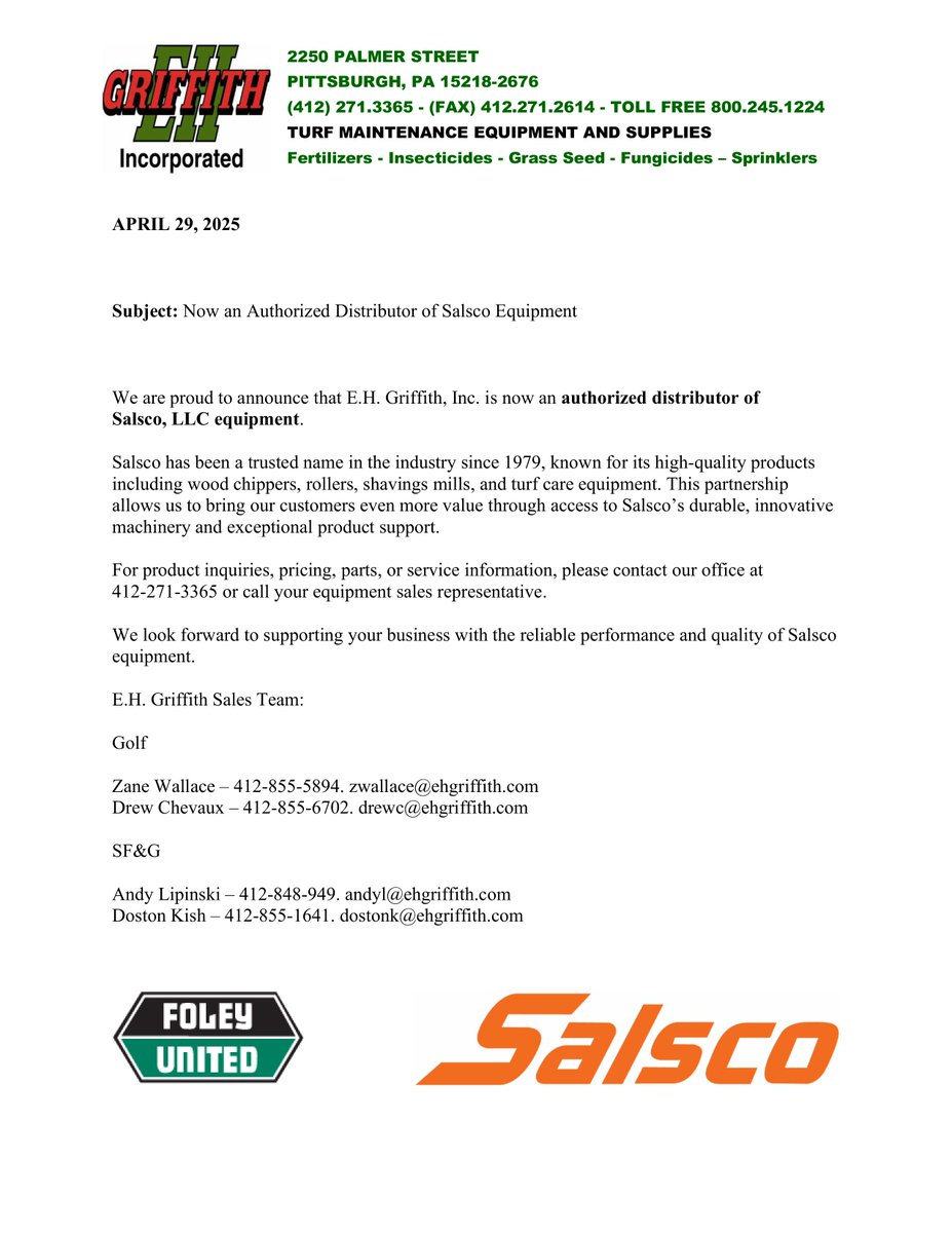 EH GRIFFITH, INC (@griff_turf) on Twitter photo 