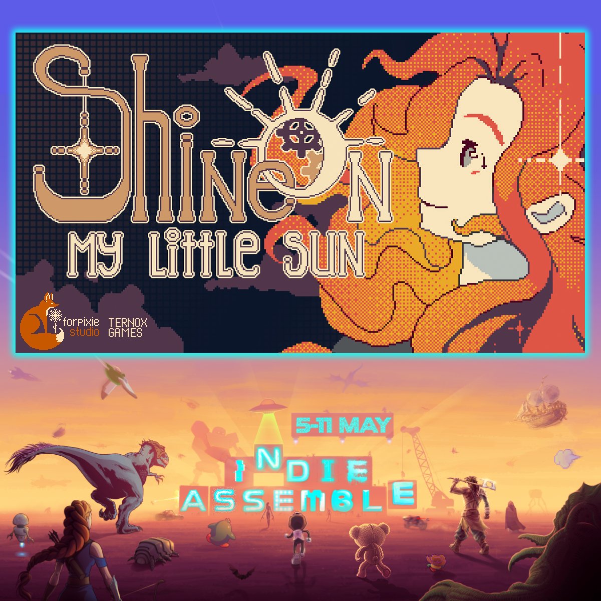 We're happy to announce that Shine On, My Little Sun has joined #indieassemble on Steam! The event will take place from May 5 to 11. Don't miss it to support indie developers 🎮

#gamedev #indiegame
