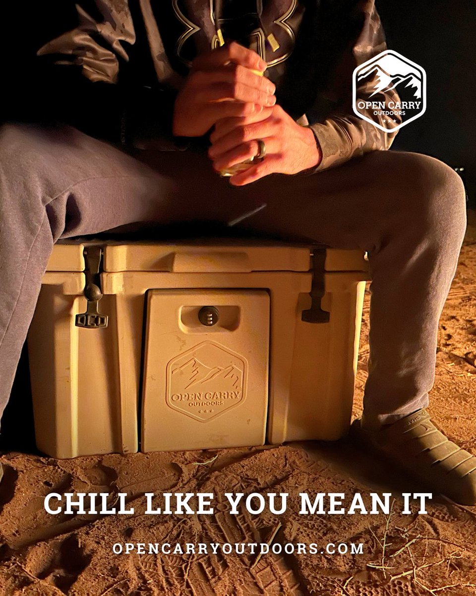 OpenCarryOut's tweet image. So cold, your drinks might ask for a jacket. The 45 Quart Cooler holds the chill longer, so you can stay out longer. Take us with you on your next adventure.

Shop our 45 Quart Cooler and other gear here: l8r.it/18db

#ArmedForTheOutdoors #AdventureDoneRight