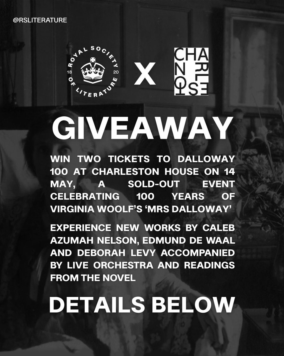 ✨GIVEAWAY TIME✨

Public tickets for our Dalloway 100 event at Charleston House are now SOLD OUT but don’t worry – the RSL is giving away two tickets to one lucky winner! 

To enter:
1.Reshare this post
2.Tag the friend you’re bringing with you

CLOSING: THURSDAY 1 MAY, 11AM