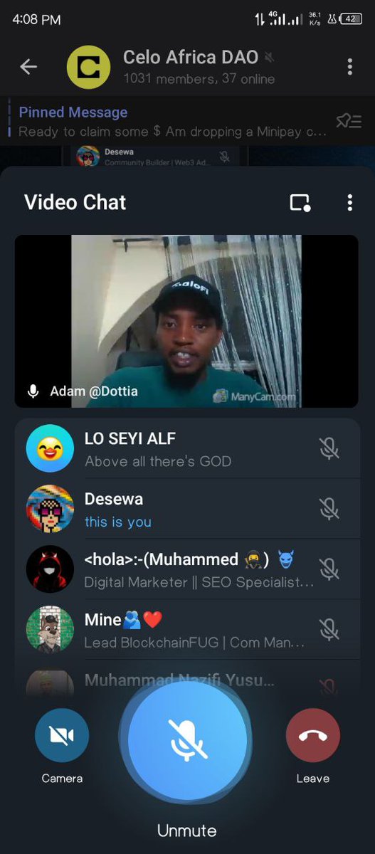 GIGME01's tweet photo. It was a great and educative time with @CeloAfricaDao live on telegram also shout-out to @adamsheed93 and @BlockchainNW_ 

#celo #buildoncelo #blockchainnorthwest https://t.co/yiRXQ31V0k