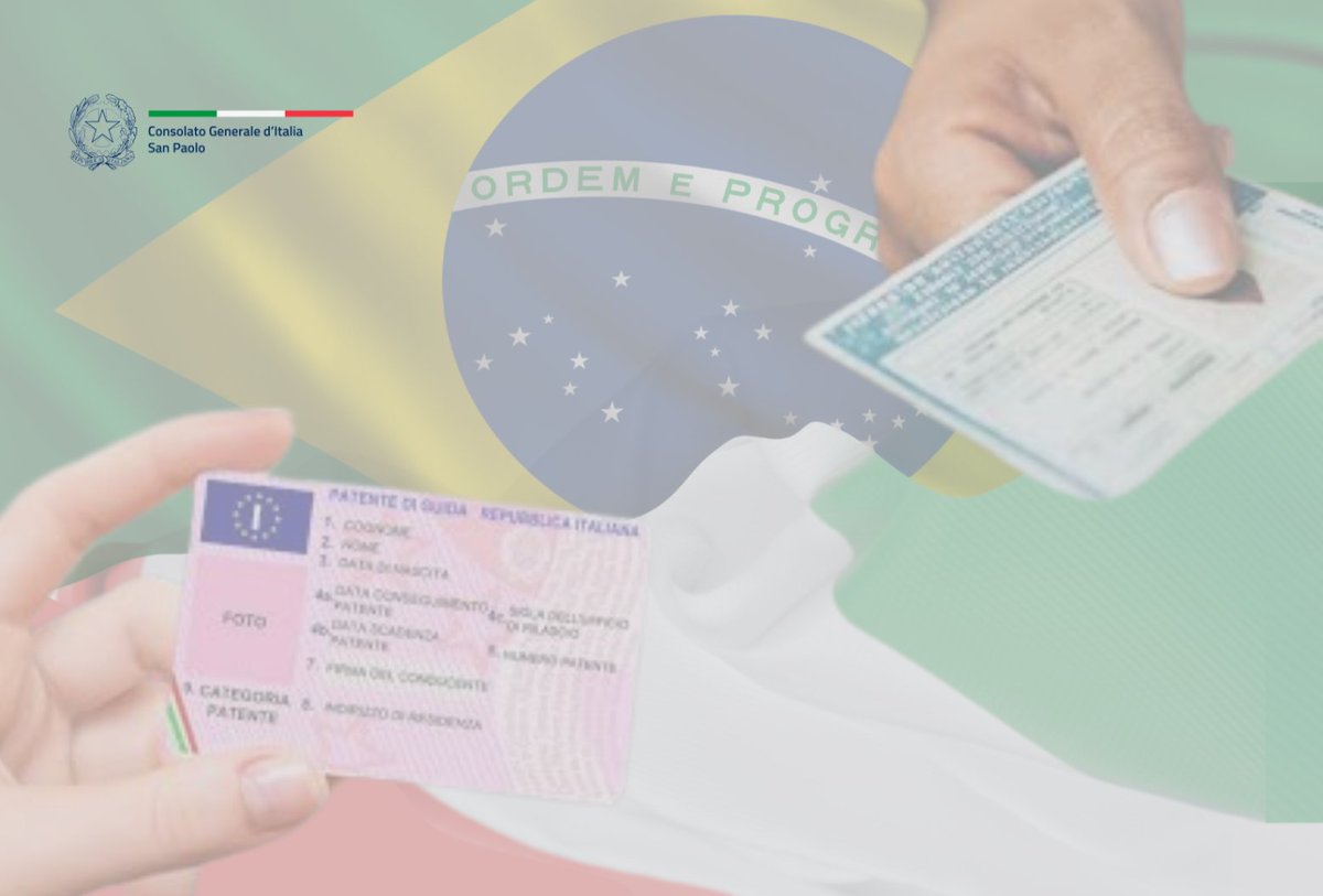 ItalyinSaoPaulo's tweet photo. 📣 Entrou em vigor o Acordo entre Itália e Brasil para o reconhecimento mútuo das carteiras de habilitação! 🚗🤝Para ler a notícia completa acesse: https://t.co/jQTfoiTpqm https://t.co/IWYucJs2qN