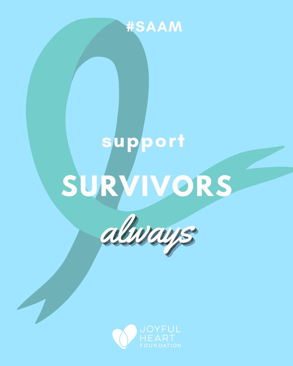 TheJHF's tweet photo. We stand with survivors, allies, and the frontline workers who support them this month and always. 

#SAAM #SexualAssaultAwarenessMonth https://t.co/Vuc6zAm2PO