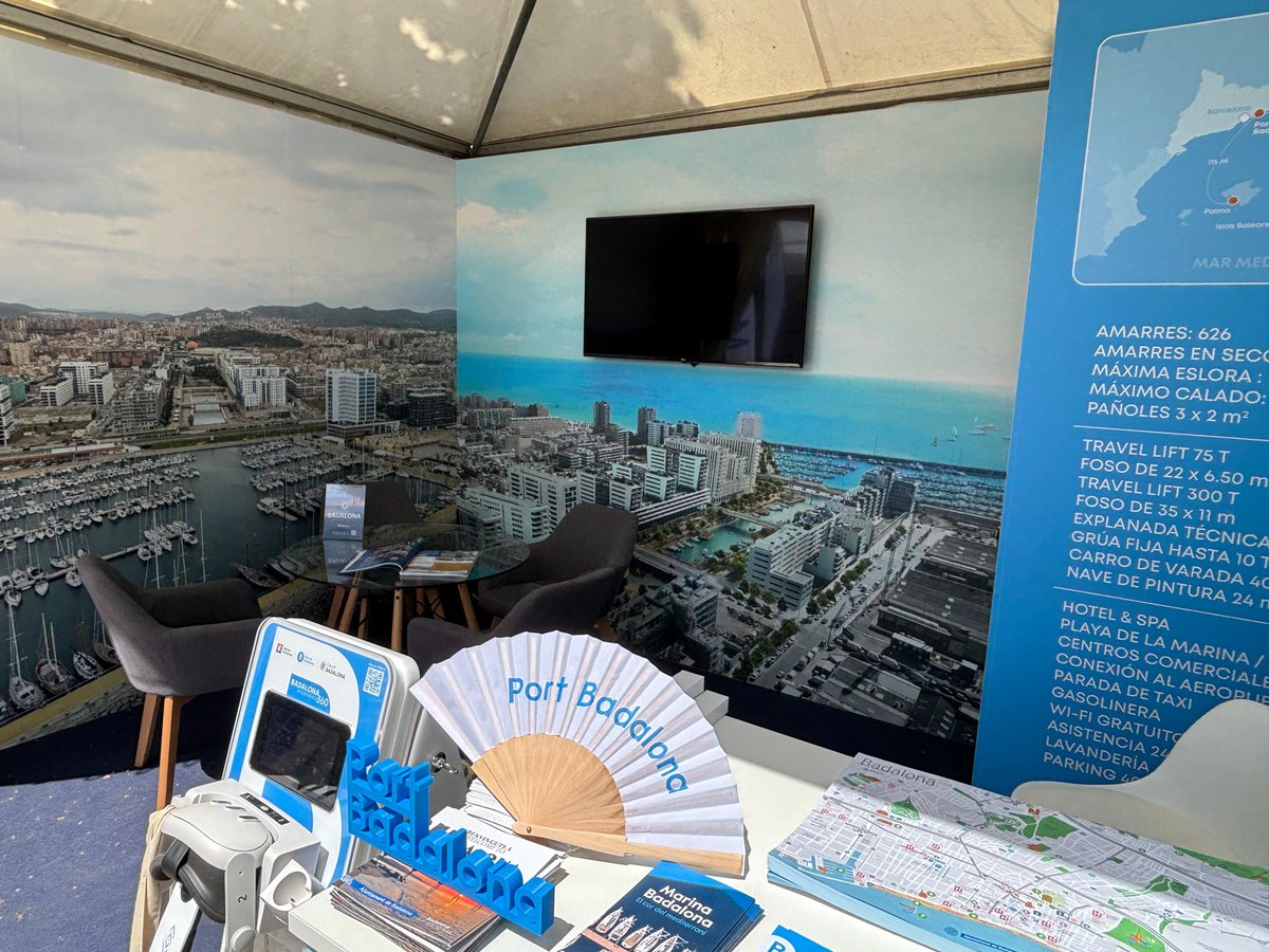 🌊⛵️ #Badalona promociona per primera vegada el seu port amb un estand propi al Palma International Boat Show 2025

L’objectiu és consolidar l'aposta de Badalona pel turisme nàutic i l'economia blava i promocionar el port com a equipament estratègic 

ℹ️ badalona.cat/ca/actualitat/…