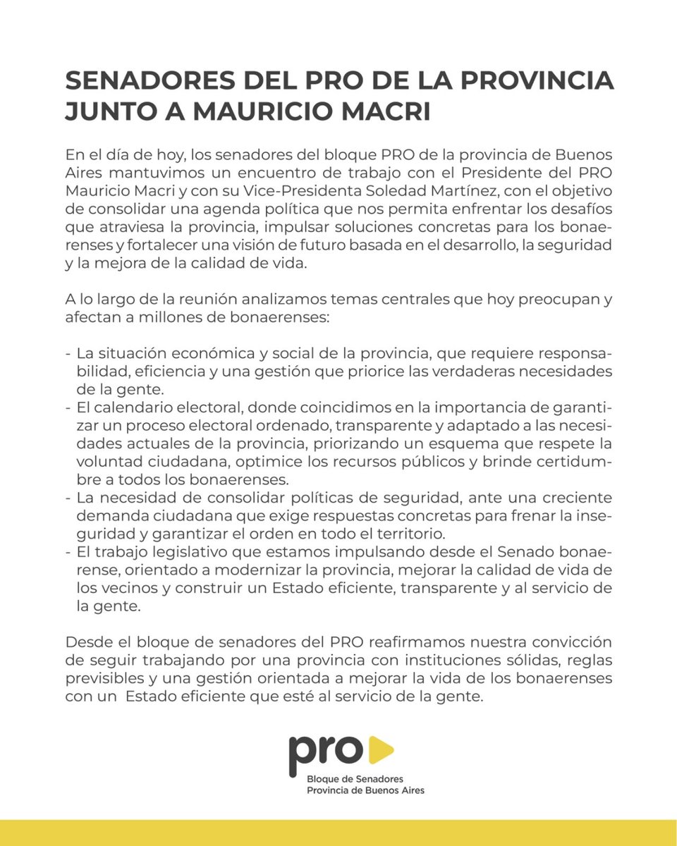 Bloque PRO Senado BA tweet media