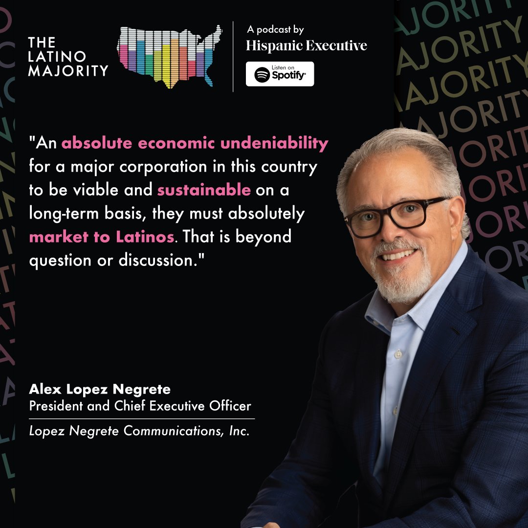 🎙️ “To be viable long term, brands must market to Latinos.”

Alex López Negrete drops 🔥 on the latest #TheLatinoMajority.

🎧 Listen now: hubs.la/Q03ktwPW0
