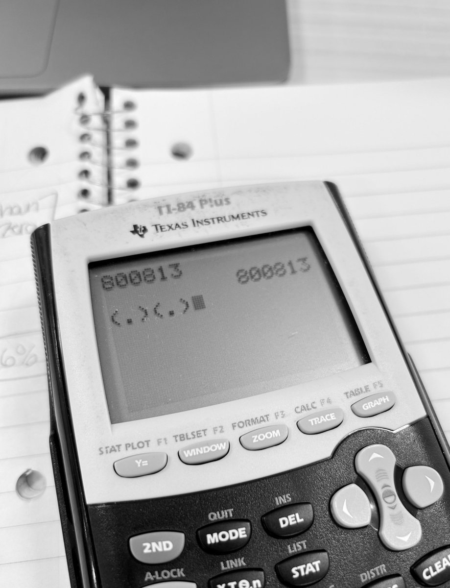 MTrxie8's tweet photo. Math exam today. The only thing I know how to do on my TI 84: https://t.co/aHnjAyXwku