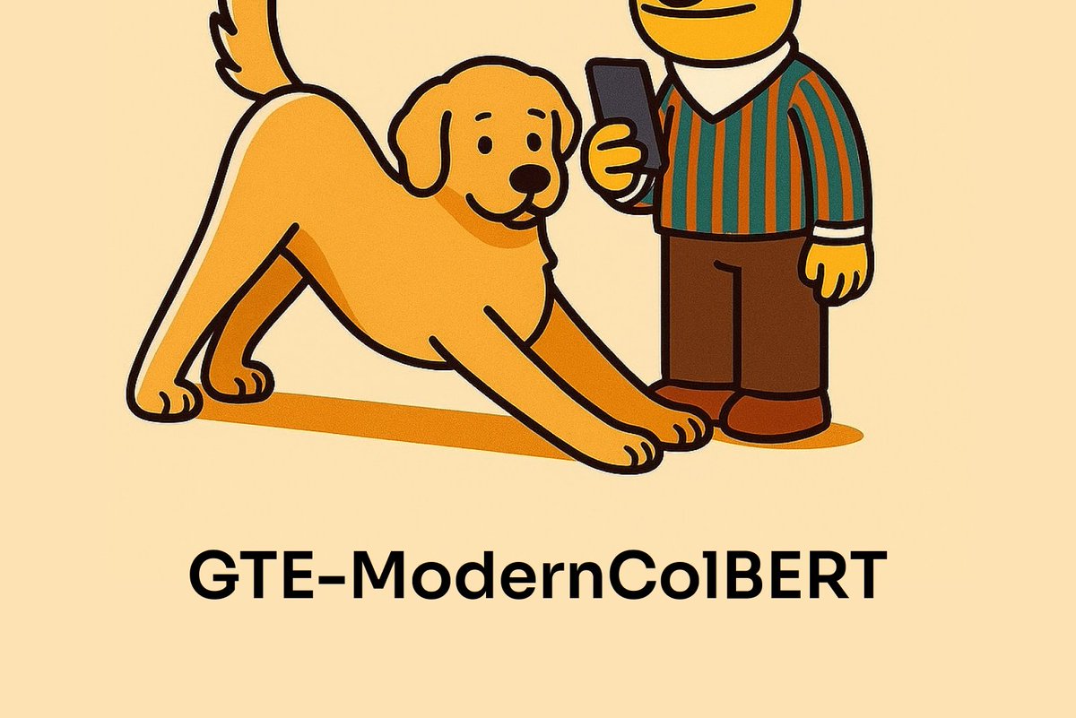 💫 LightOn releases GTE-ModernColBERT, the first State-of-the-Art late-interaction model trained on PyLate!

By leveraging ModernBERT architecture and LightOn innovative PyLate library, this open-source multi-vector model sets a new milestone in the field and addresses the