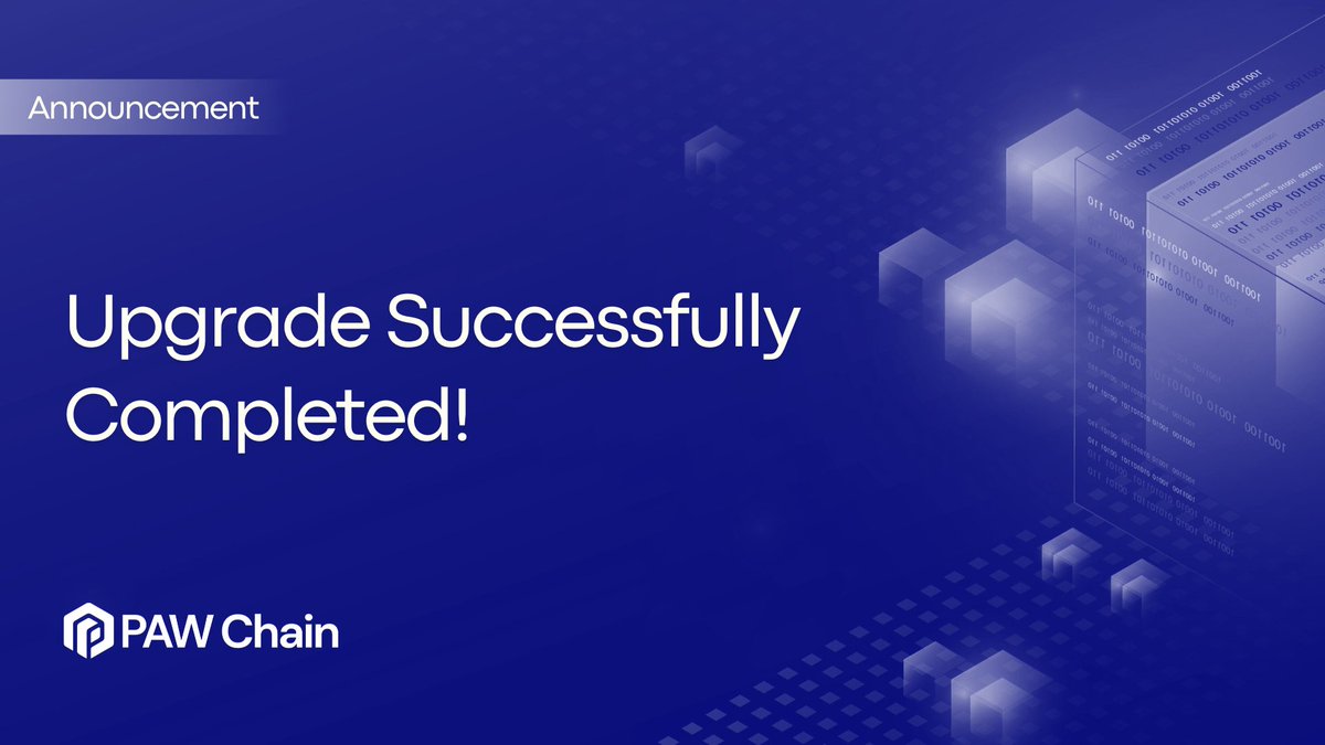 We’re excited to share that the chain upgrade has been successfully completed! 

Over the coming week, we’ll be closely monitoring the network to ensure continued stability. Once everything is confirmed, we’ll move forward with deploying validators, allowing holders to delegate
