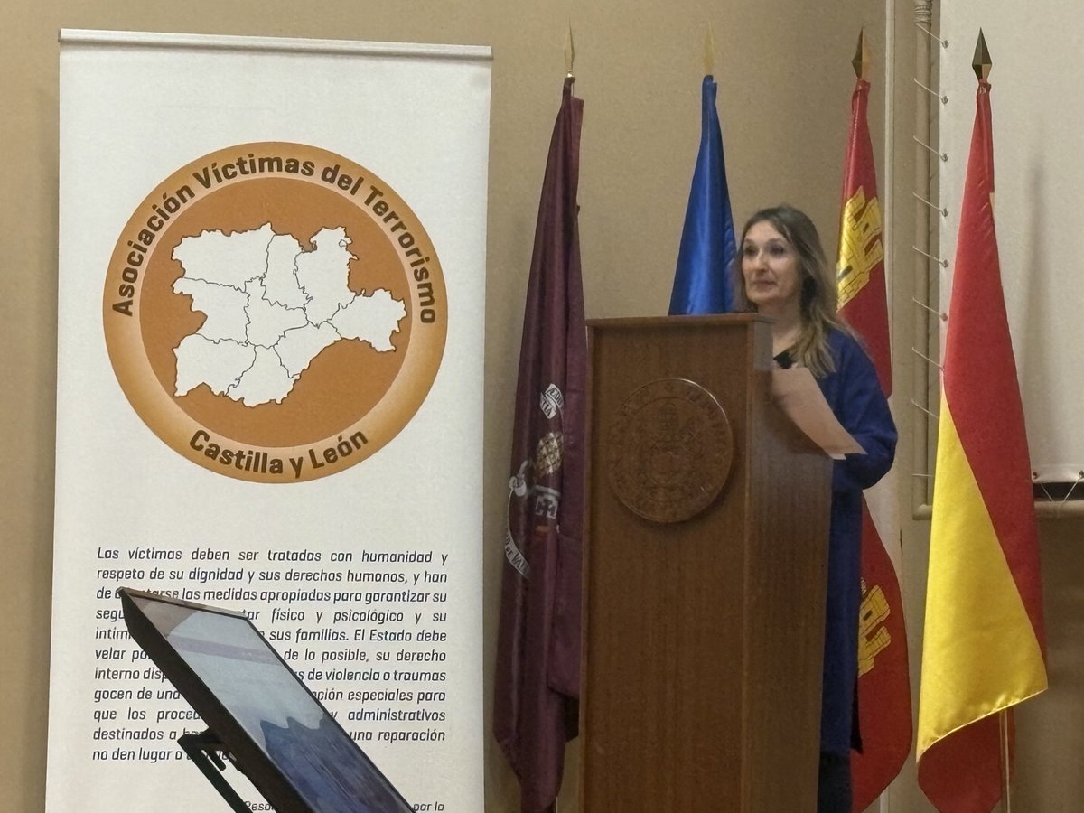 Hoy hemos podido asistir a las II Jornadas Autonómicas sobre Terrorismo en Castilla y León, en torno al tratamiento del terrorismo en las aulas. 

Gracias a <a href="/avtcyl/">Víctimas Terrorismo de Castilla y León.</a> por la invitación 📸
#Terrorismo #Víctimas <a href="/periodistascyl/">Colegio de Periodistas CyL</a> <a href="/MemorialVT/">Centro Memorial VT</a> <a href="/AyuntamientoVLL/">Ayto. de Valladolid</a> <a href="/jcyl/">Junta de Castilla y León</a> <a href="/interiorgob/">Ministerio del Interior</a>