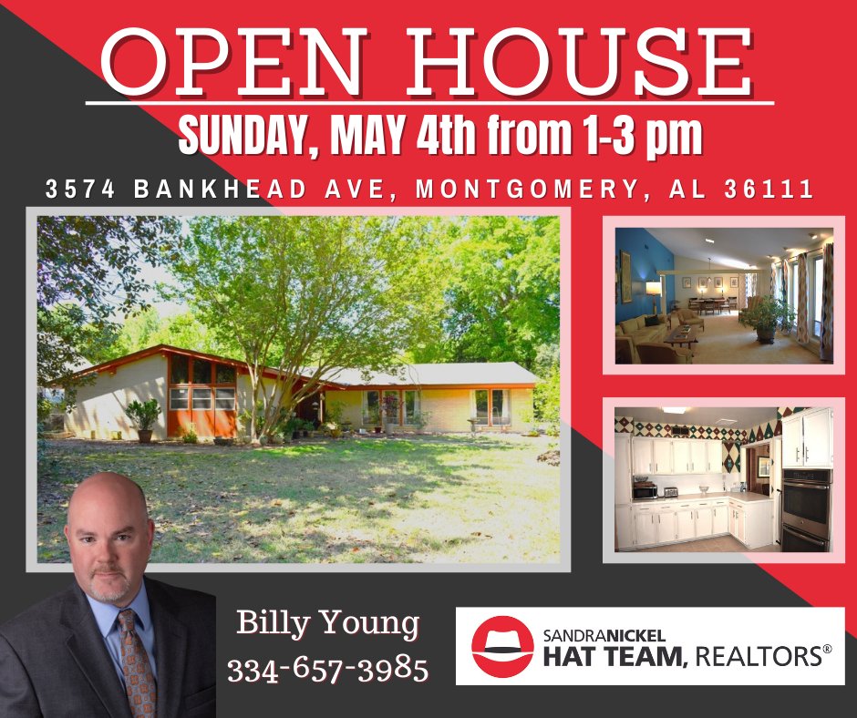 MavenofMidtown's tweet image. Mark your calendar for🏡𝐎𝐏𝐄𝐍 𝐇𝐎𝐔𝐒𝐄 𝐒𝐔𝐍𝐃𝐀𝐘🏡May 4th from 1-3pm CDT...
𝟑𝟓𝟕𝟒 𝐁𝐚𝐧𝐤𝐡𝐞𝐚𝐝 𝐀𝐯𝐞: …h.homesforsaleinmontgomeryalabama.com/homes/110046/5…
•
𝟏𝟗𝟒𝟖 𝐆𝐫𝐚𝐡𝐚𝐦 𝐒𝐭: …h.homesforsaleinmontgomeryalabama.com/homes/110046/5…

#openhousesunday #openhouse #openhouses #montgomeryrealestate #montgomeryallocal