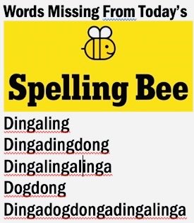 Poor ⁦<a href="/franksinatra/">Frank Sinatra</a>⁩ must be ringadingdinging in his grave. Come on, ⁦<a href="/SpellingBeeNYT/">NYT Spelling Bee Stories</a>⁩! #Beekind