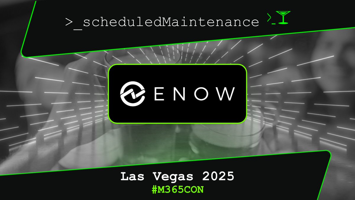 SchdMaintenance's tweet image. 🔥🍸 #SchdMaintenance is officially ON! The ultimate tech party is COMING TO VEGAS, May 6th during #M365Con! The request list is now LIVE: hubs.li/Q03kn9qQ0
Don't miss your chance to recharge & connect with the #m365 community! You deserve scheduled maintenance too!