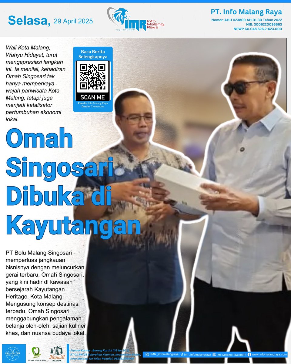 imr_malangraya's tweet photo. Edisi, 30 April 2025 https://t.co/GMvEcQxKPP
