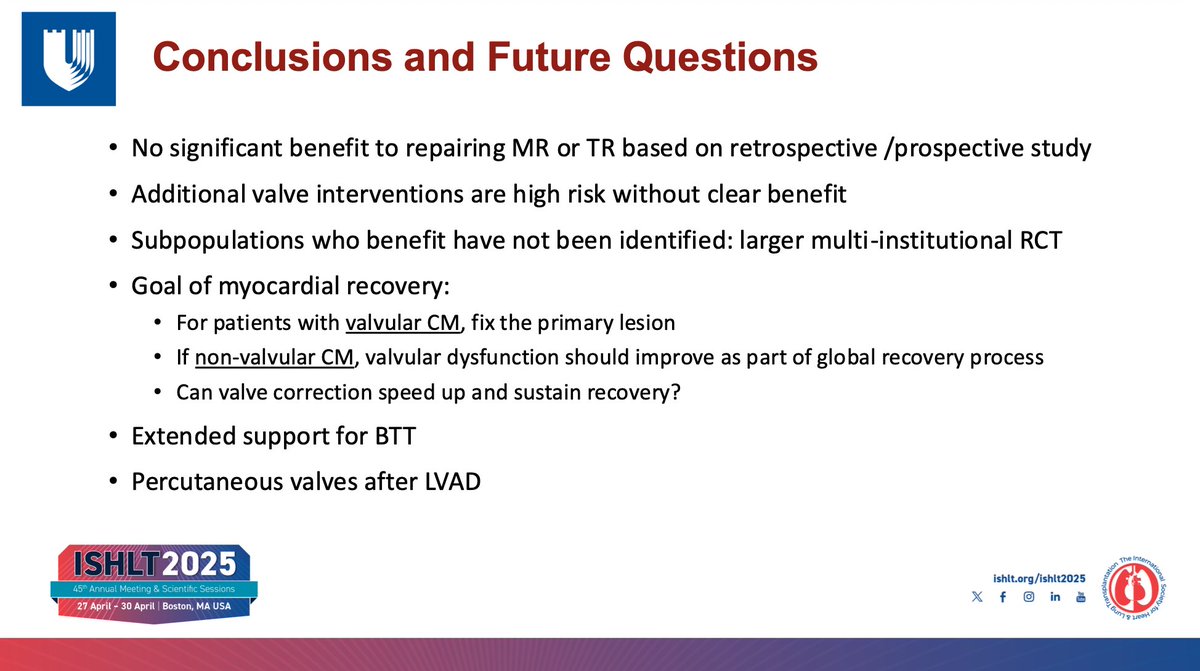 Darshan H Brahmbhatt (@doctor_darshan) on Twitter photo Controversially, <a href="/richa_agarwalMD/">Richa Agarwal</a> compares the risks of Mitral transcatheter edge-to-edge repair against LVAD implant and the latter has better survival, in fact, Mitral TEER may actually make LVAD more challenging #ISHLT2025 Controversially, <a href="/richa_agarwalMD/">Richa Agarwal</a> compares the risks of Mitral transcatheter edge-to-edge repair against LVAD implant and the latter has better survival, in fact, Mitral TEER may actually make LVAD more challenging #ISHLT2025