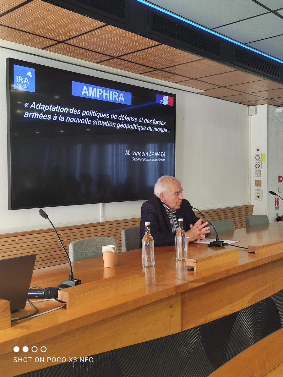 👉 Le 29 avril 2025, l’IRA de Bastia et l’association Corse des auditeurs de l’IHEDN ont reçu le Général Vincent Lanata.

Un regard affûté sur les enjeux de défense et de sécurité en France et en Europe, dans le cadre de la nouvelle donne internationale.