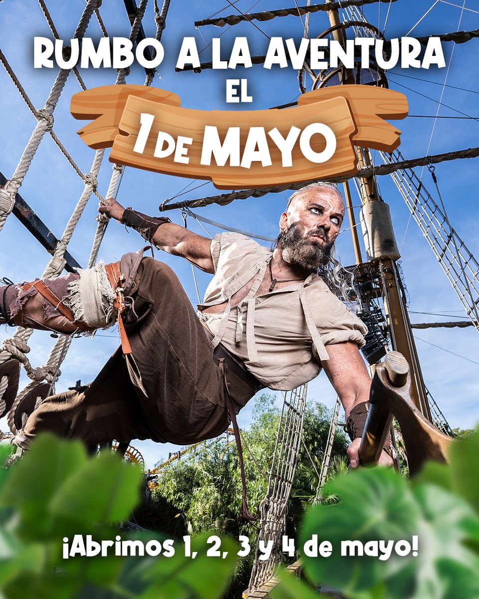 ⚓ ¡Prepara tu brújula y alza la mirada, navegante!
✨ Mañana jueves 1 de mayo abrimos nuestras puertas de 11:00 a 22:00 h.

🎟️ Compra ya tus entradas en islamagica.es/entradas

También abrimos viernes 2, sábado 3 y domingo 4 en el mismo horario