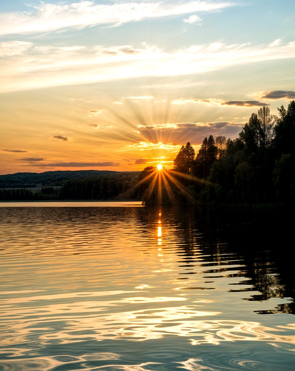 MaherZribi2's tweet image. golden light flooding the forest 
#GoldenHourVibes #LakeSunset #NatureGlow #SunsetMagic #ReflectionsOfNature #PeacefulPlaces 
#livenature152