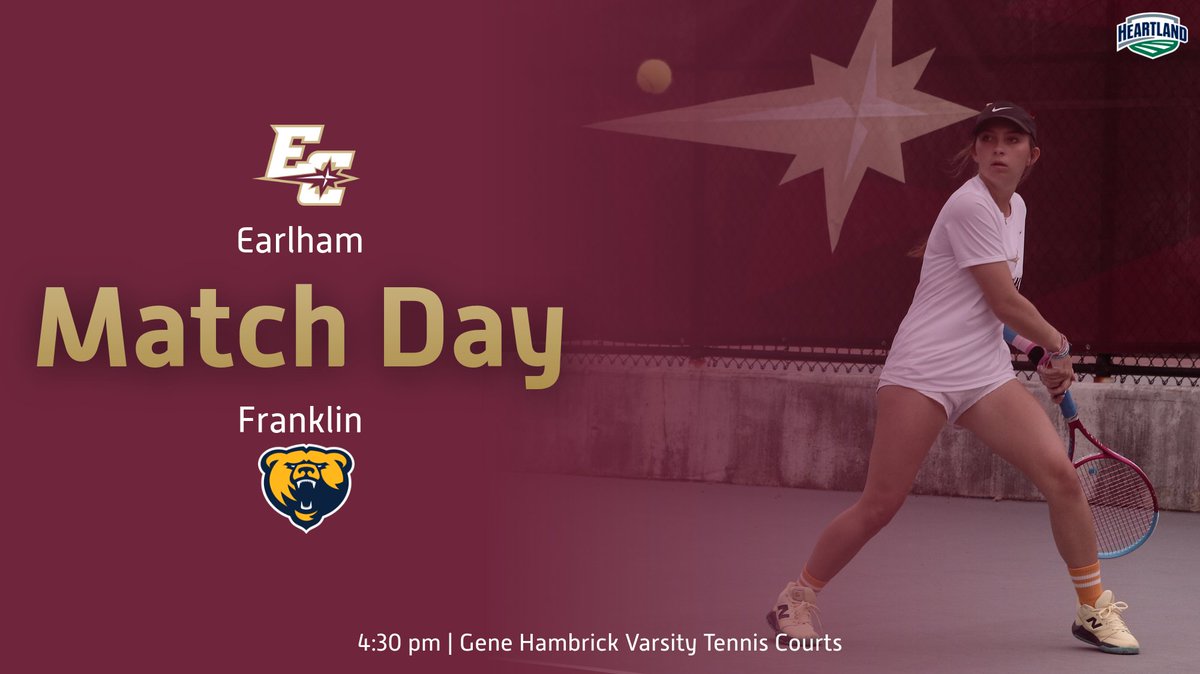 WTEN: Its Match Day! Women's tennis hosts Franklin College today at 4:30 pm for the HCAC Quarterfinal.

#FFIL