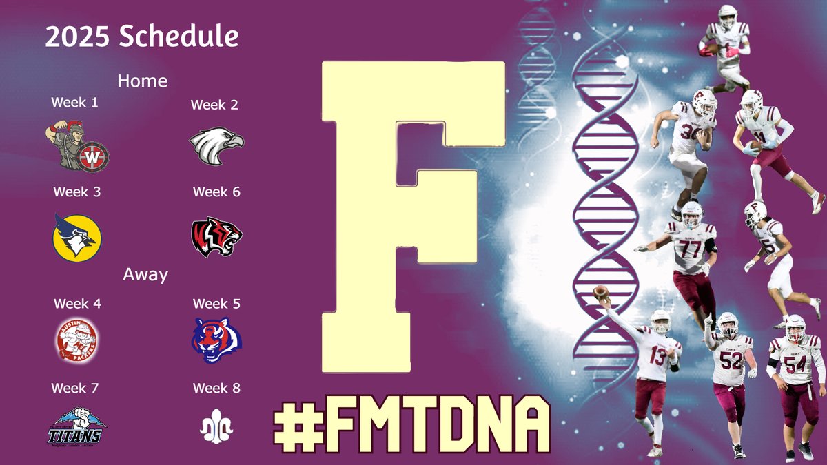 Fairmont Football (@fairmontfb) on Twitter photo 2025 Fairmont Football Schedule #FightOn #FMTDNA Thanks <a href="/CoachBrianWille/">Brian Wille</a> for the graphic and <a href="/fairmontsports/">chirp</a> for the pictures!! See you on August 29th at Mahoney Field vs the Trojans. <a href="/FairmontRadio/">Fairmont Radio</a> <a href="/CRSorrells/">Charlie Sorrells</a> 2025 Fairmont Football Schedule #FightOn #FMTDNA Thanks <a href="/CoachBrianWille/">Brian Wille</a> for the graphic and <a href="/fairmontsports/">chirp</a> for the pictures!! See you on August 29th at Mahoney Field vs the Trojans. <a href="/FairmontRadio/">Fairmont Radio</a> <a href="/CRSorrells/">Charlie Sorrells</a>