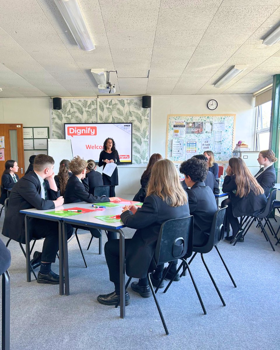 FearnhillSchool's tweet photo. We’ve had an exciting morning here at Fearnhill as @ITV came in to film our students taking part in a workshop with charity @Dignifyorg . It will be aired on Good Morning Britain tomorrow (Thurs) morning, be sure to tune in!
#itv #dignify #fearnhillschool https://t.co/0gvuBVHAsE