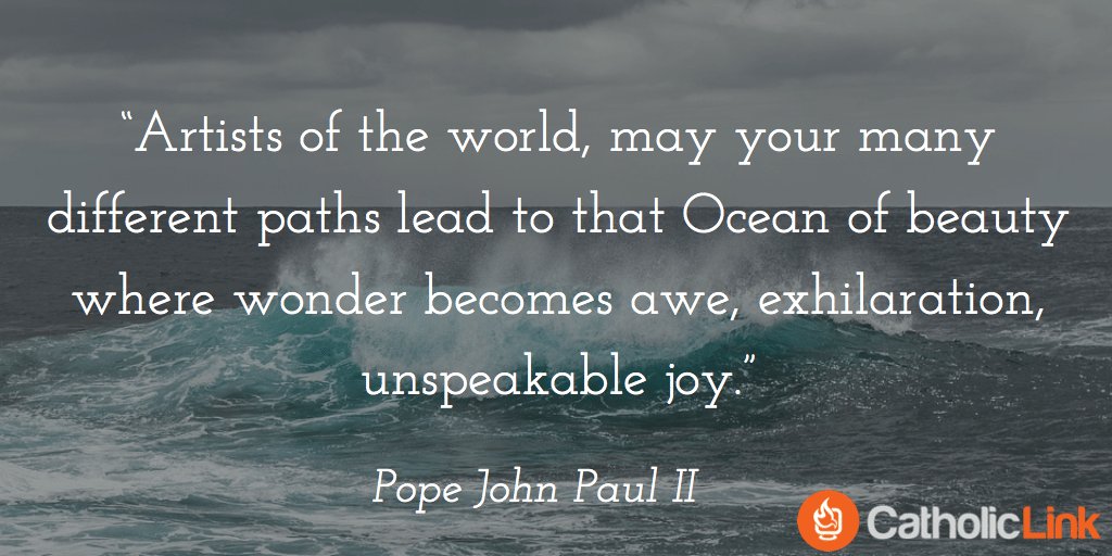 I discovered the "Letters to Artists" by John Paul II. 🥹