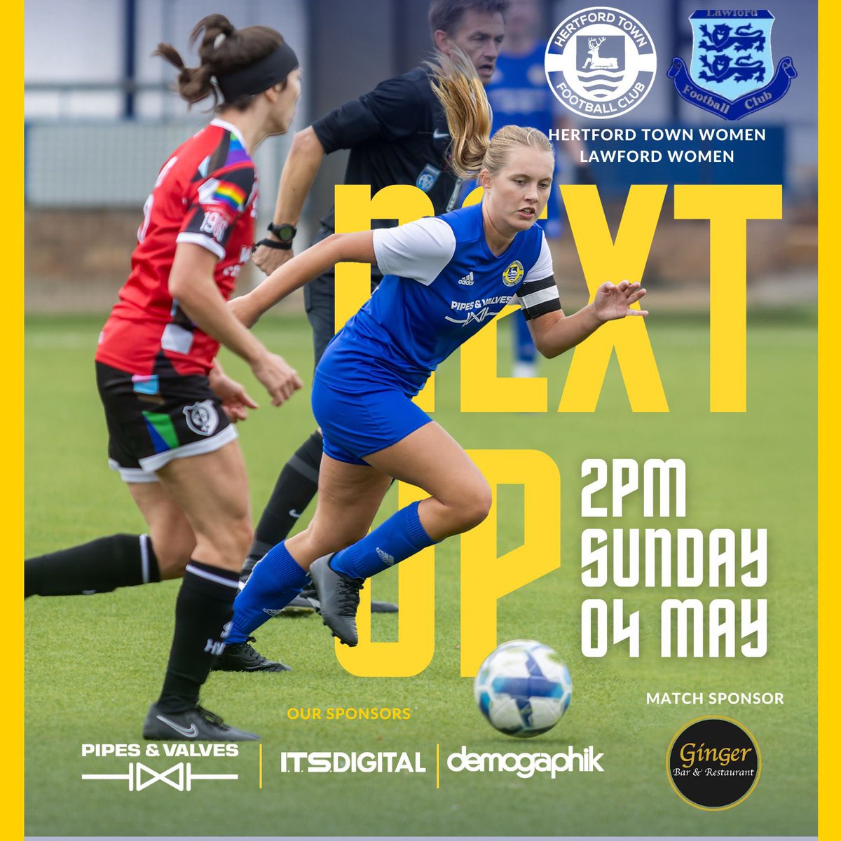 LAST GAME! 

Come down to Hertingfordbury Park this Sunday as we finish the 24/25 Season! 

🆚 @lawfordladiesfc 
🏆 <a href="/ERWFLe/">Eastern Region Women's Football League</a> 
🗓️ 10/05/25
⏰ 2pm
🏟️ Hertingfordbury Park

📸 | <a href="/366daysofphotos/">366daysofphotography</a>