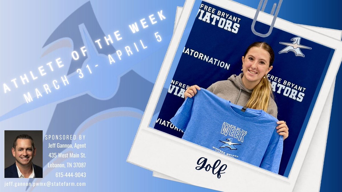 Congratulations to our Golf athletes of the week!