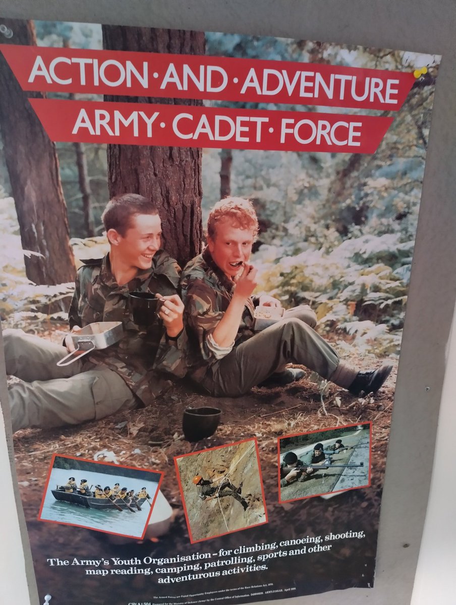 RSMI A J Macpherson- Derbyshire Army Cadet Force (@rsmi_derbys_acf) on Twitter photo Old school poster on the wall at Belper the other night maybe time to get them framed. Can't be many left now. <a href="/DerbyshireACF/">Derbyshire ACF</a> <a href="/CCoyDACF/">C Coy Derbyshire Army Cadet Force</a> <a href="/ArmyCadetsUK/">Army Cadets UK</a> <a href="/east_mids_rfca/">East Midlands Reserve Forces & Cadets Association</a> <a href="/ColCadetsArmy/">National Colonel Cadets</a> <a href="/LRollisson_ACF/">Capt Lee Rollisson ACF</a> <a href="/DerbyACF_DCmdt/">Lt Col Adam Stringer ACF</a> Old school poster on the wall at Belper the other night maybe time to get them framed. Can't be many left now. <a href="/DerbyshireACF/">Derbyshire ACF</a> <a href="/CCoyDACF/">C Coy Derbyshire Army Cadet Force</a> <a href="/ArmyCadetsUK/">Army Cadets UK</a> <a href="/east_mids_rfca/">East Midlands Reserve Forces & Cadets Association</a> <a href="/ColCadetsArmy/">National Colonel Cadets</a> <a href="/LRollisson_ACF/">Capt Lee Rollisson ACF</a> <a href="/DerbyACF_DCmdt/">Lt Col Adam Stringer ACF</a>