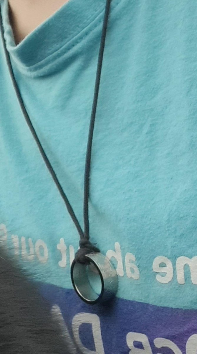 BecM_77's tweet photo. My daughter lost her silver ring (on a black string necklace) in Tokyo around 18th April between the train station to the palace, probably the fountains near Starbucks. Registered details with Police but if anyone happened to pick it up... it's a very sentimental item 🙏 https://t.co/KVzdqKHa2u